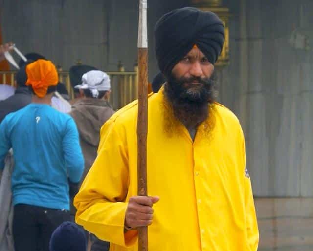 Homem sikh em Amritsar