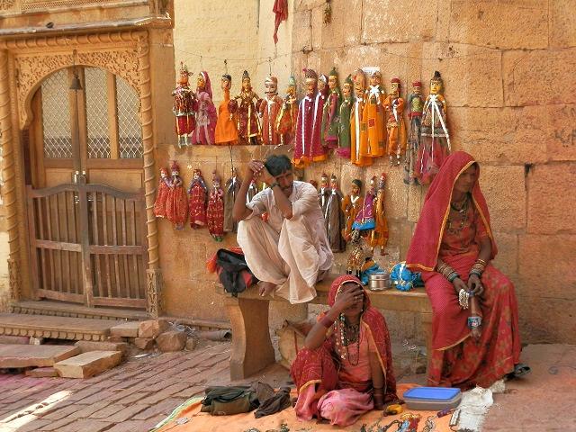 Família em Jaisalmer, Índia