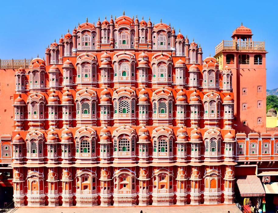 Hawa Mahal em Jaipur Cidade Rosa da India