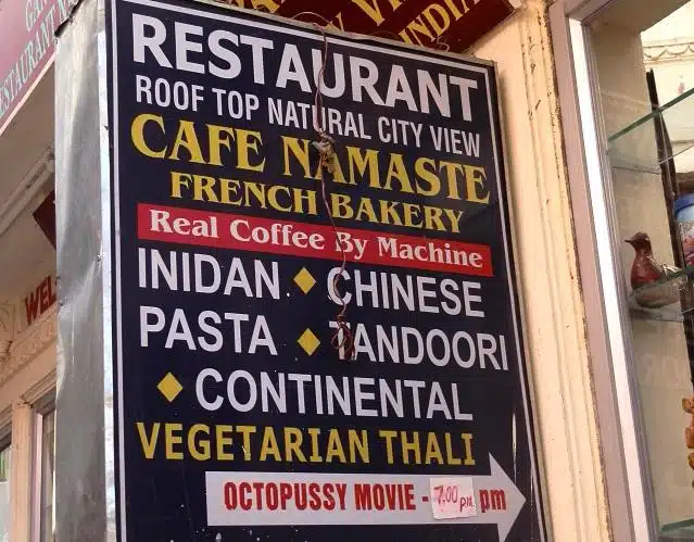 Restaurante em Udaipur, Índia