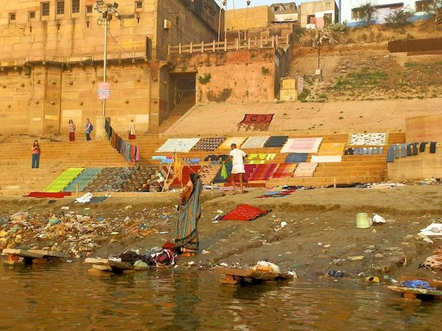 Ghat no rio Ganges, em Varanasi 