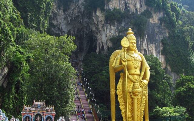 Batu Caves, Kuala Lumpur, Malásia.