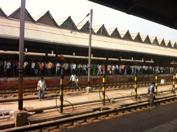 Estação de trem na Índia