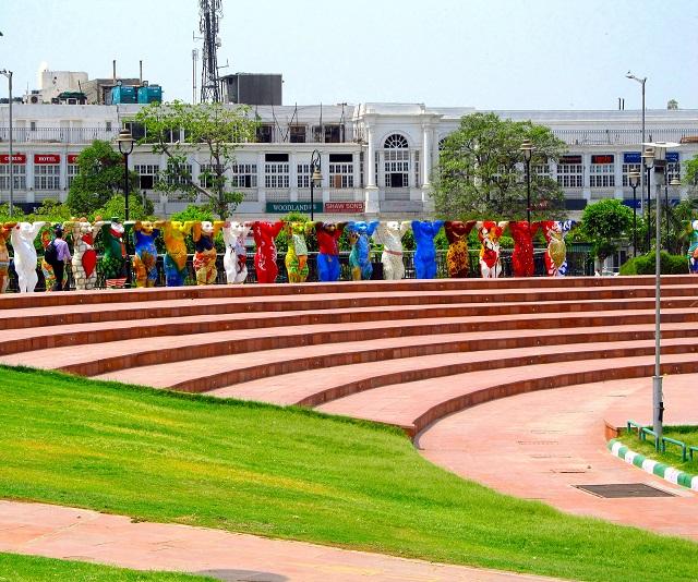 Praça-em-Nova-Delhi, Índia