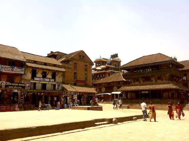 Praça em Bhaktapur - Nepal