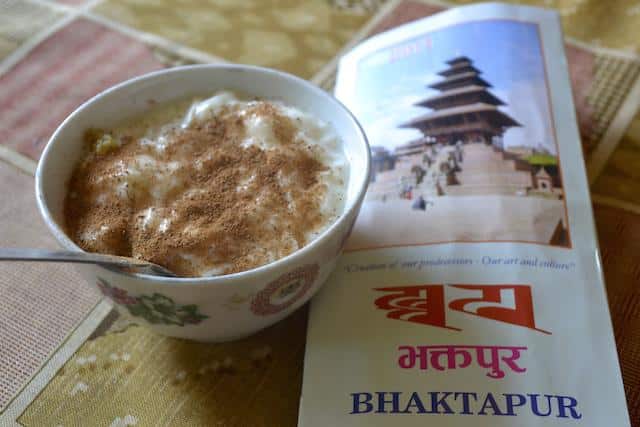 yogurte típico de Bhaktapur - Nepal