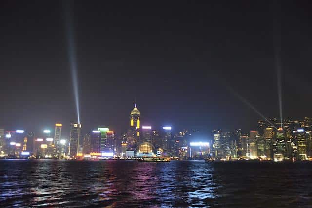 Sinfonia das Luzes em Hong Kong