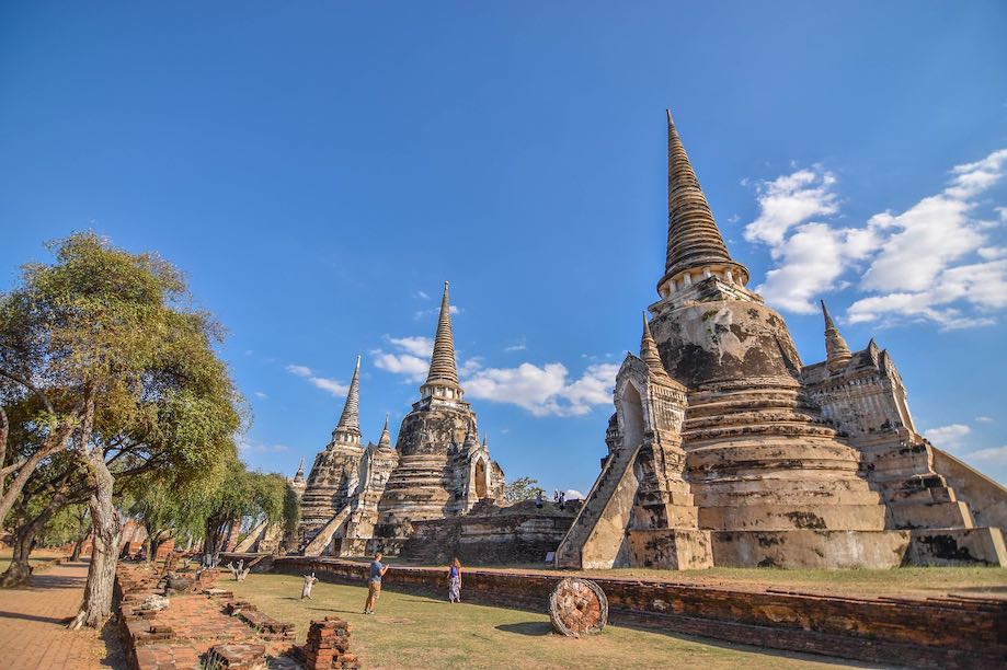 Templo em Ayutthaya, Tailândia