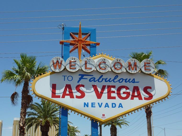 Placa "Welcome to Las Vegas"