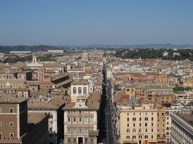 Vista de Roma, Itália