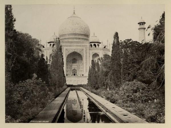 Foto antiga do Taj Mahal, Índia