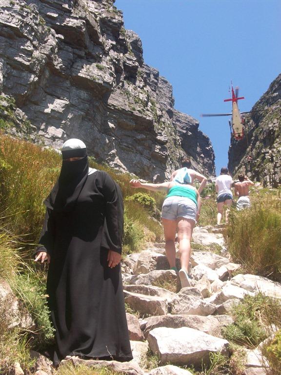 Subida a table mountain Africa do sul