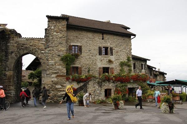 Yvoire, vila do sul da França 