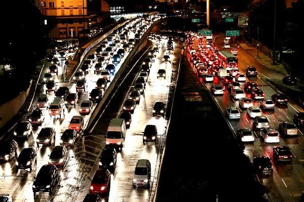 congestionamento em São Paulo