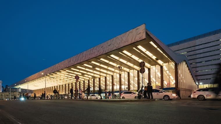 Estação Termini, em Roma, onde há muitos hotéis