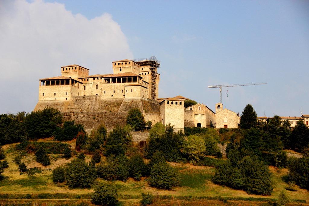 Castelo de torrechiara nos arredores de Parma
