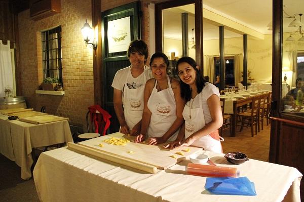 Aula de culinária italiana