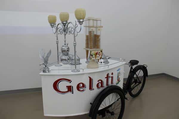 Carrinho de vender gelato