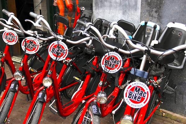 Aluguel de bicicletas em Amsterdam