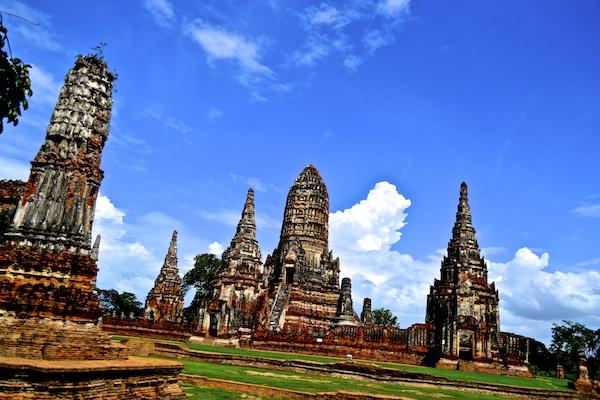 Templos em Ayutthaia Tailândia