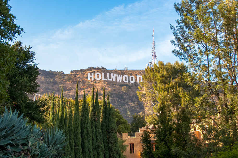 Foto de letreiro de Hollywood em los angeles