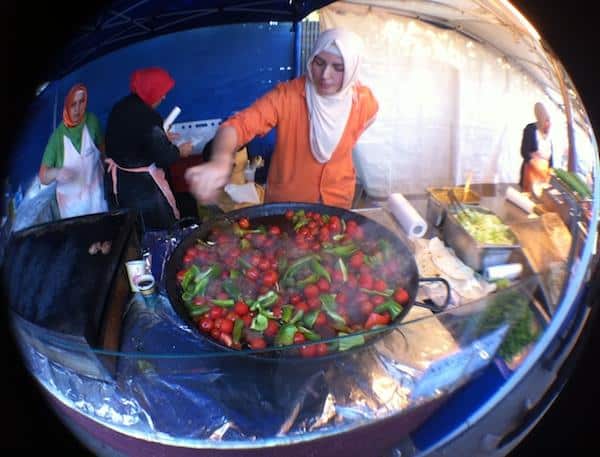 Comida no Mauerpark