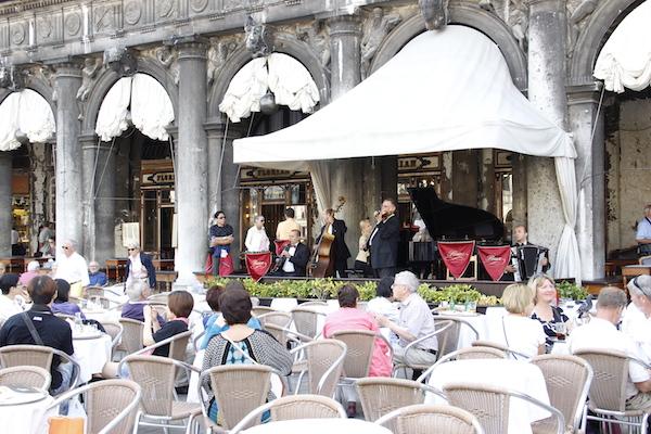 Restaurante fino em Veneza