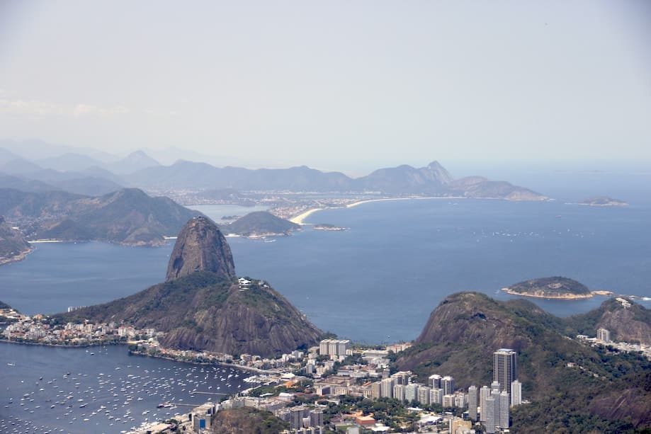 O que fazer no Rio de Janeiro: Vista da Baia de Guanabara do alto do Corcovado