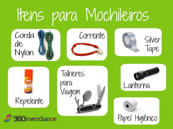 checklist para mala de mochileiros