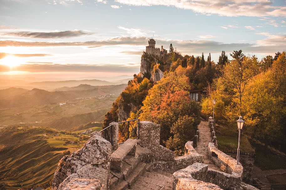 hospedagem na citta de san marino com vista