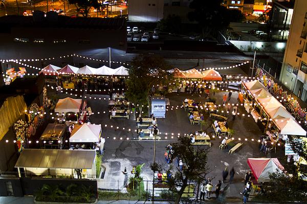Butantan Food Park aerea noturna