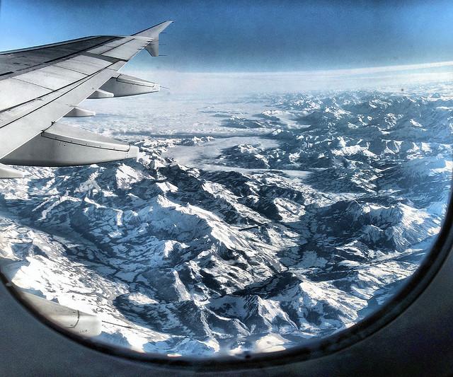 Alpes - vista do avião