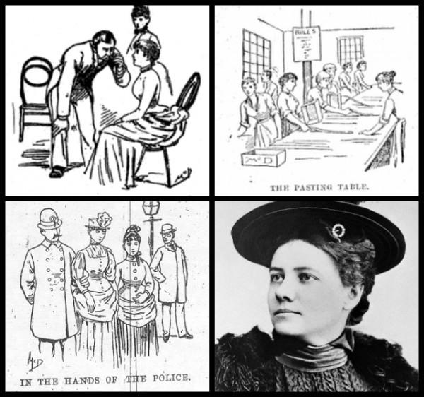 Nellie Bly ilustrações artigos