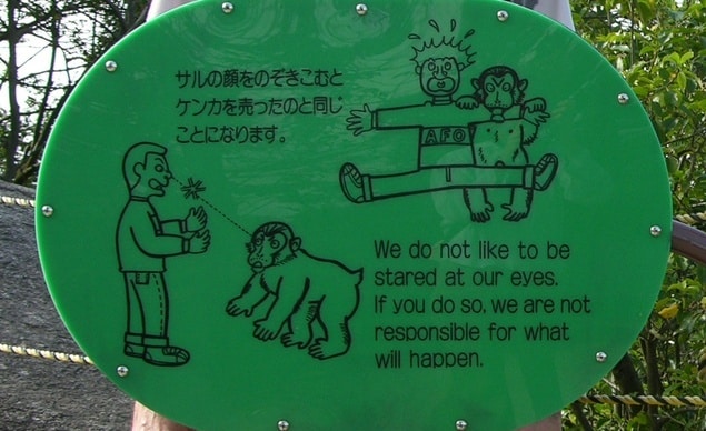 Aviso Macacos