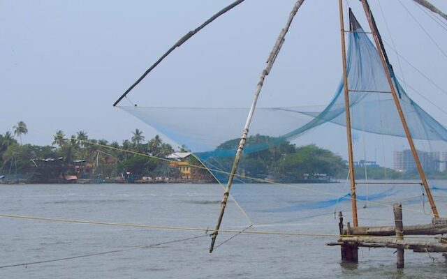 Fort Cochim redes de pesca