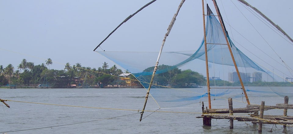 Fort Cochim redes de pesca