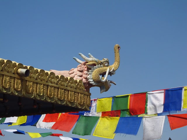 Boudhanath detalhe dragao