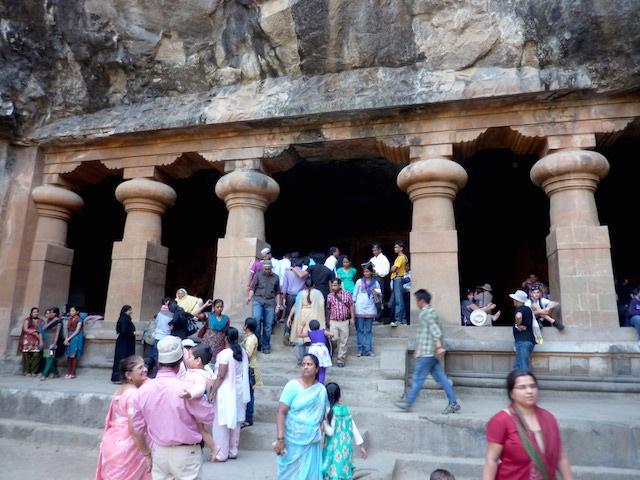 Entrada caverna Ilha da Elefanta