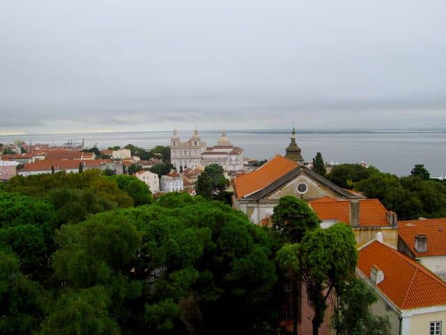 Vista Miradouro Castelo de São Jorge Lisboa