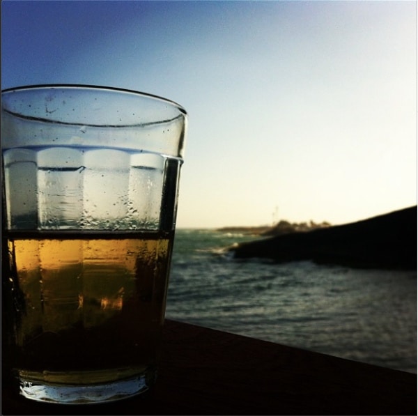cerveja na praia