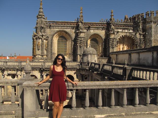 Luiza no Castelo de Tomar Portugal