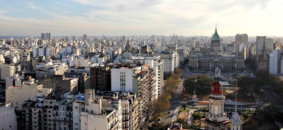 Mirantes no centro de Buenos Aires