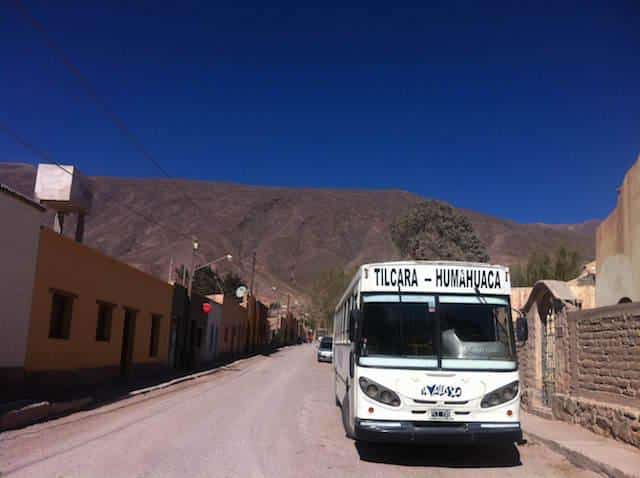 ônibus Tilcara - Humahuaca