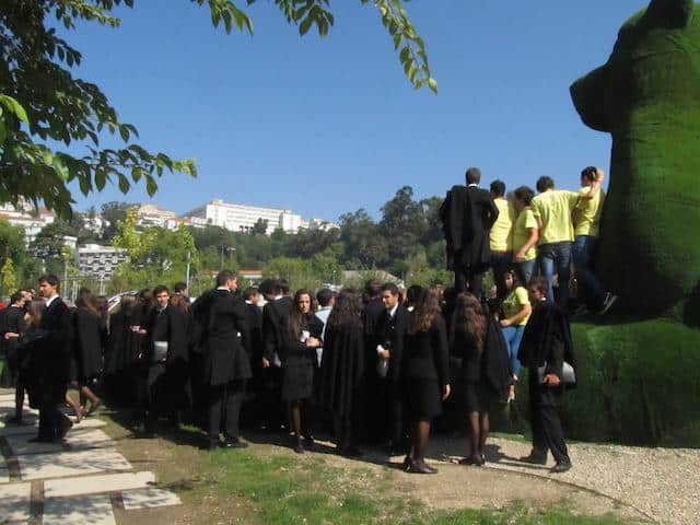 Estudantes em coimbra trote