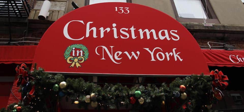 Loja de Natal Nova York