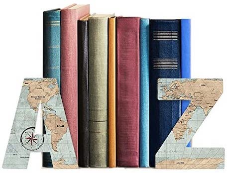 porta livros mundo decoracao tema viagem