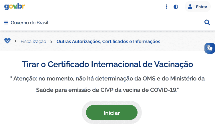 tirar o certificado internacional de vacinacao