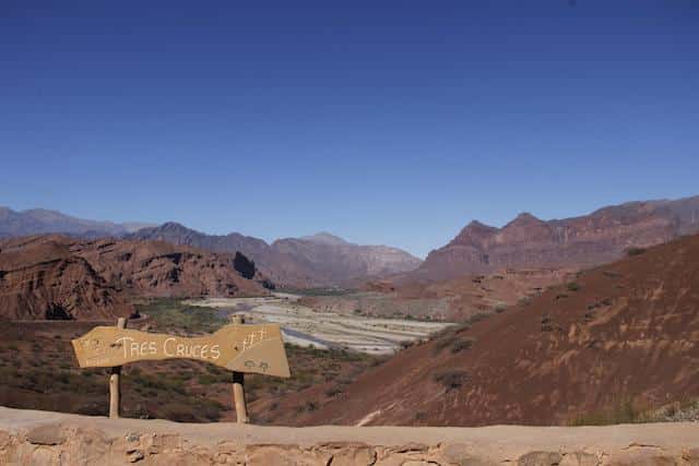 Tres Cruces - Quebrada das Conchas, perto de Salta