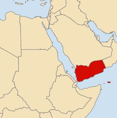 Iemén mapa