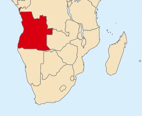 Mapa Angola
